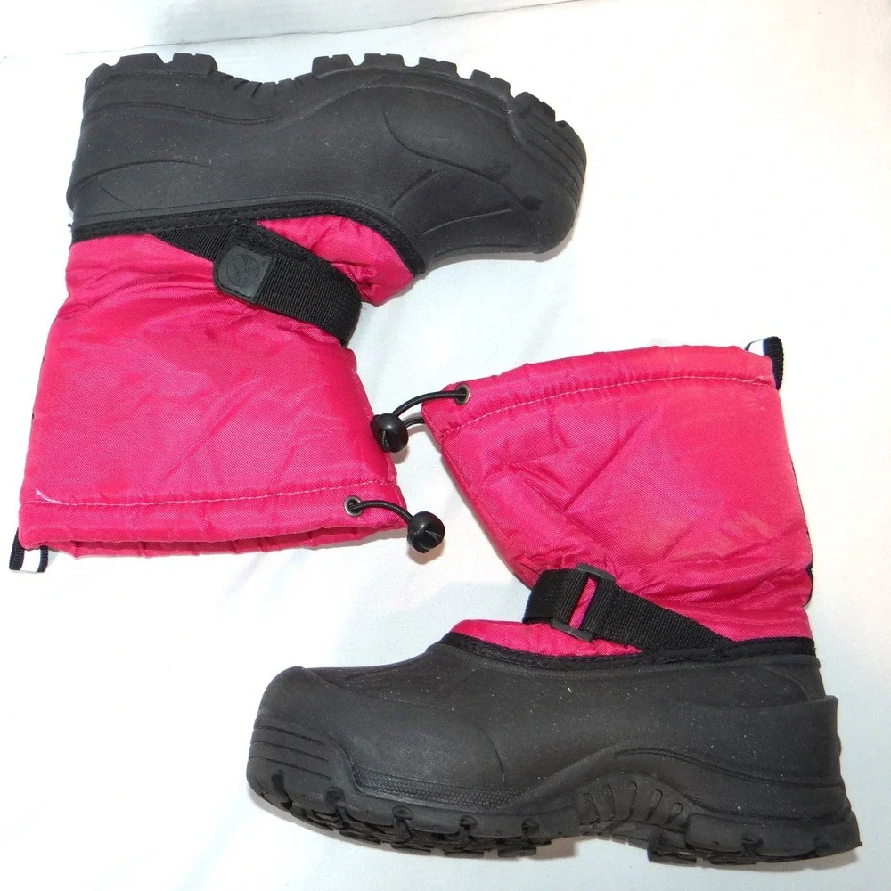 Northside Kids Pink Black Thinsulate Insulated Winter Snow Boots Size‎ 3